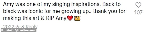 Special treat for fans: Producer Mark Ronson shared unreleased raw vocal recordings from Back to Black in a video on TikTok, touching the hearts of thousands of Amy Winehouse fans