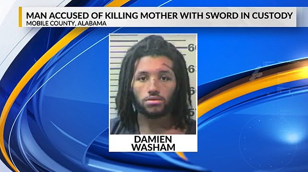 In January, another follower of the 'cult', Damien Winslow Washam, 24, was accused of killing his mother with a sword and wounding his disabled uncle and brother.