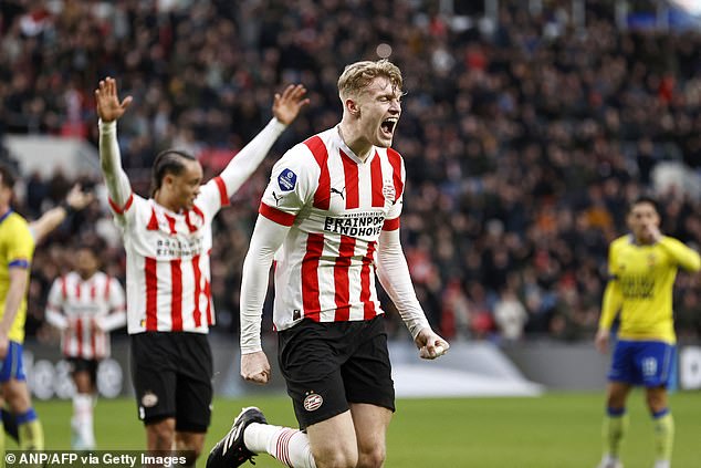 Branthwaite returned to Everton after impressing on loan at PSV last season