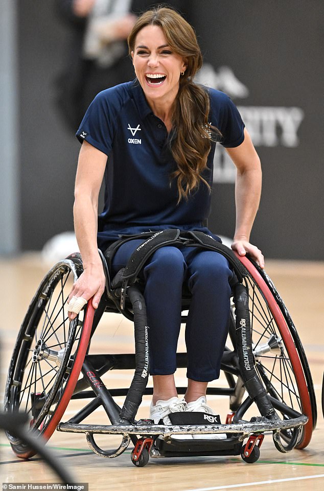 The princess looked completely in her element as she rode around with the World Cup-winning team