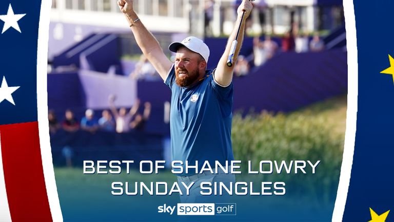 Shane Lowry was one of the stars on Sunday as Team Europe defeated Team USA to win the Ryder Cup.