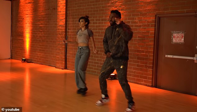 Gibson claims Derulo, 34, ditched her recording contract after rejecting his sexual advances and invitations for drinks.  She accuses him of sexual harassment.  (Pictured: The accused Whatcha Say singer dancing with Gibson in a video she posted in October 2022)