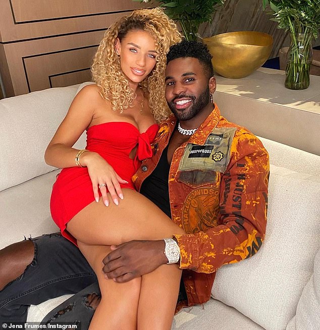 At the time of his alleged inappropriate advances on Gibson, Derulo was dating Jena Frumes, the mother of his son.  The couple welcomed a baby boy named Jason King on May 8, 2021