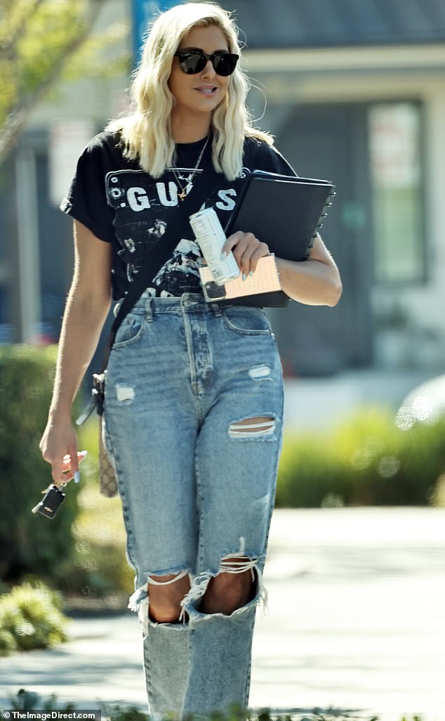 Fashionista: When she was spotted running errands two days after the reunion aired, the 39-year-old reality star modeled a t-shirt with a skull and crossbones on it