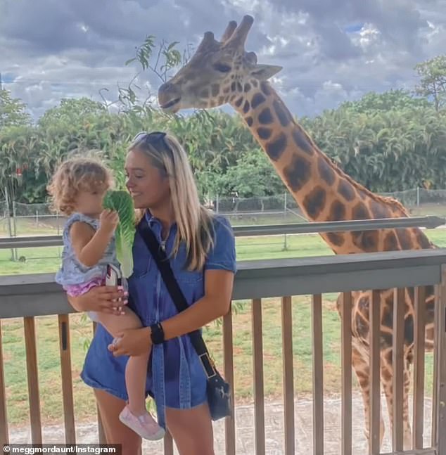 She posted a birthday tribute to Rory when she turned two on August 31, 2022. Their video featured a clip of them at the zoo (pictured)