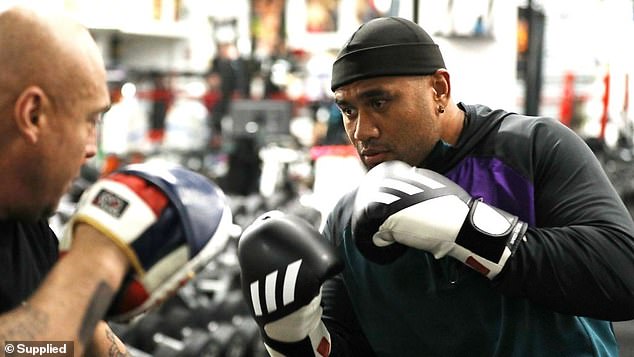 Parramatta Eels and New South Wales prop Junior Paulo prepares for his third boxing match at Battle on the Reef