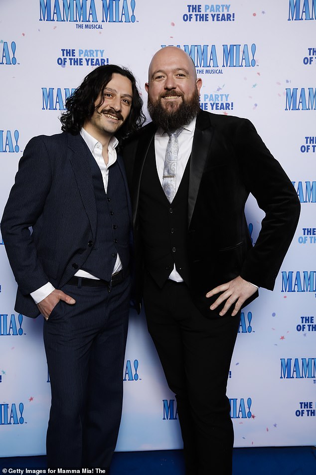 MKR's Nick Kato and Christian Grant looked dapper in black and blue tuxedos