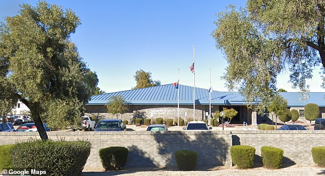 The headquarters of Peoria Unified School District is seen above