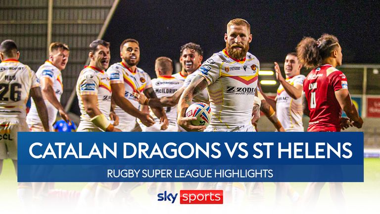 Highlights as Catalans Dragons take on St Helens in the play-off semi-final at the Stade Gilbert Brutus