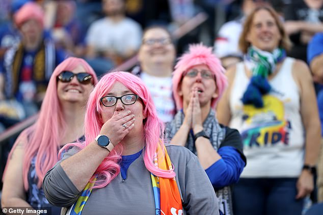 Fans honored Rapinoe by wearing pink wigs and setting an NWSL attendance record (33,000)