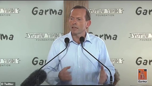 However, in 2013, the then prime minister said the constitution would only be 'finished' when indigenous recognition was included in the document while speaking at the Garma Festival (pictured)