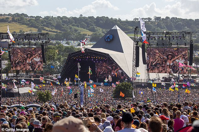 Memories: The duo last performed at Worthy Farm seven years ago, on the more intimate John Peel Stage, but described it as her 'favourite thing ever¿ (Pyramid Stage pictured)