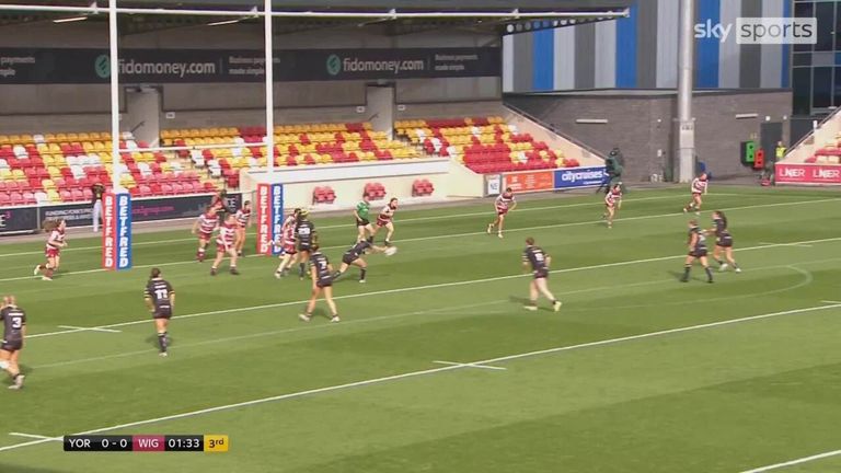 Highlights from York Valkyrie's win over Wigan Warriors in the Betfred Women's Super League semi-final