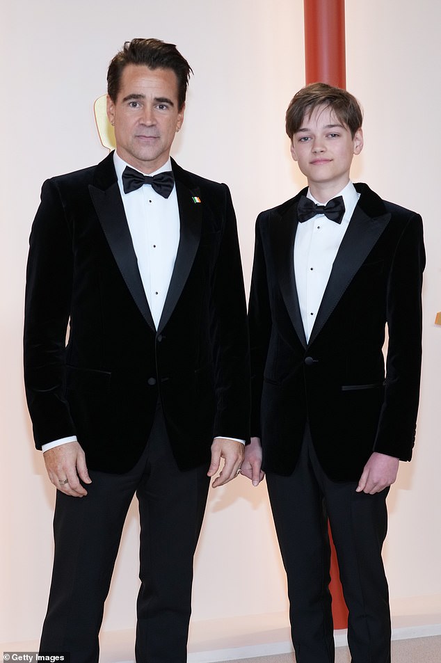 Paternity: In March, the proud father made a special appearance at the 95th Academy Awards in Hollywood with his youngest son tagging along and the pair sported matching ensembles;  seen in March