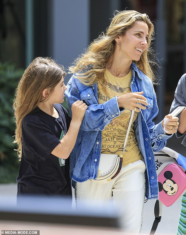 The mother-daughter duo couldn't stop smiling as they enjoyed their time together