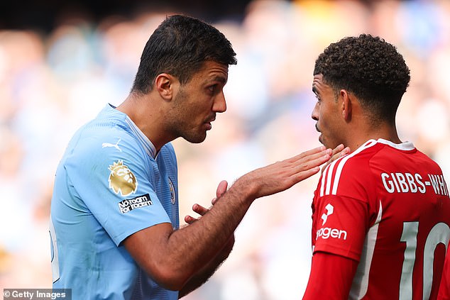 Carragher added that City would struggle without midfield pivot Rodri, who is suspended after being sent off in their win over Nottingham Forest.