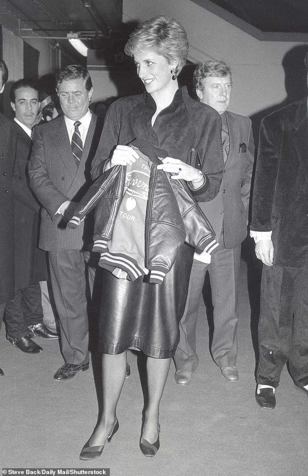 Princess Diana was ahead of her time in a leather pencil skirt at a Eurythmics concert in 1986