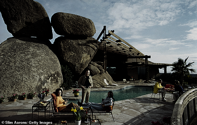 Poolside at Bouldereign, Carl Howgard's home in Carefree, Arizona, 1973 Slim Aarons is part of the collection