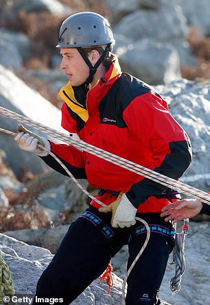 Prince William trained with the Royal Air Force Mountain Rescue Service in December 2005 in Anglesey, Wales