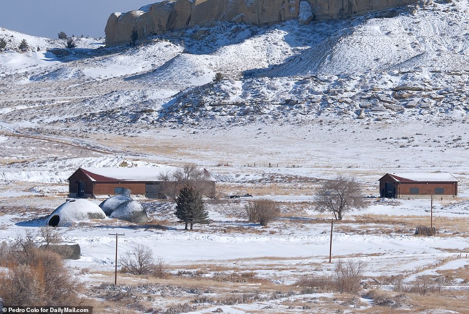 The rapper's abandoned domes are surrounded by beautiful Wyoming scenes.