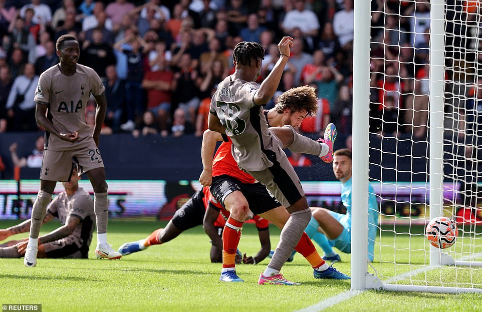 Tom Lockyer thought he had headed Luton in front in the first half, but the hosts saw the goal ruled out due to a foul.