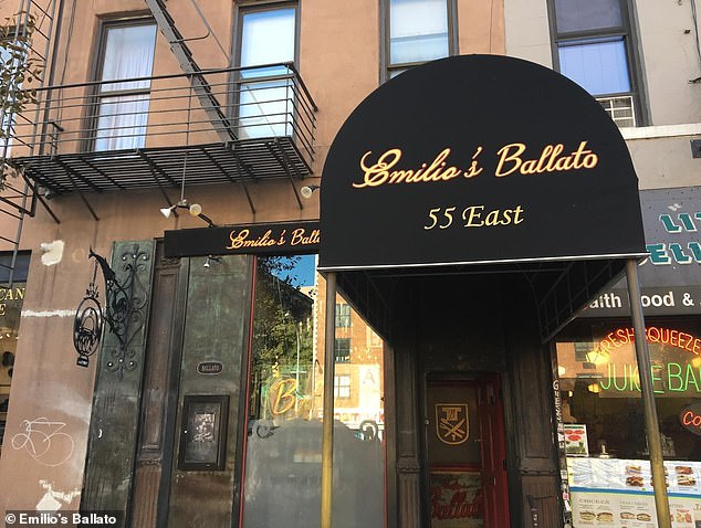 Lavish: The Italian restaurant is owned by smoldering chef Emilio Vitolo Jr., who made headlines a few years ago for his brief romance with Katie Holmes