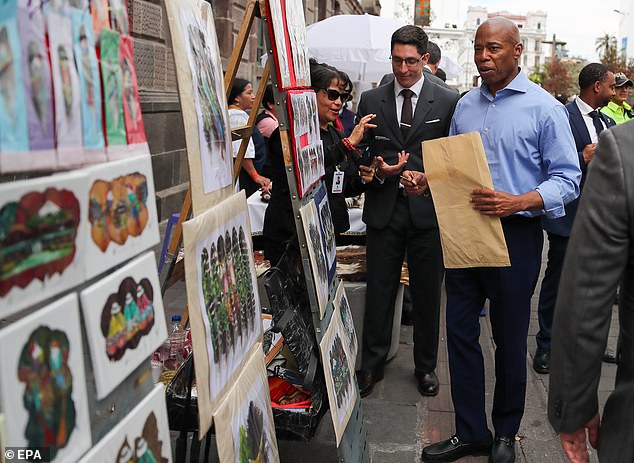 He was seen out and about in the historic center of Quito meeting asylum seekers