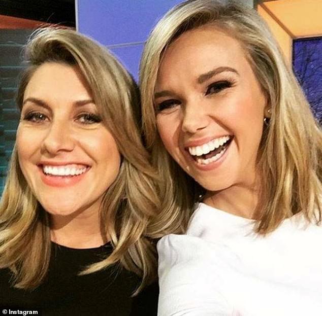 The former Weekend Sunrise reporter, 43, announced on Monday that she is leaving the media industry for good to focus on her jewelery business.  (Pictured left with former Sunrise colleague Edwina Bartholomew)