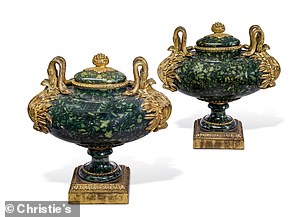 Antique green King Louis XVI vase and lid valued at $250,000