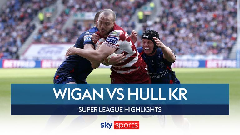 Highlights of Wigan Warriors v Hull KR in their Super League play-off semi-final at the DW Stadium