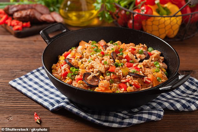 Delicious: Gabriel, who also plays Chef Gator in the hugely popular series, said he often served Kevin and the cast classics like jambalaya.