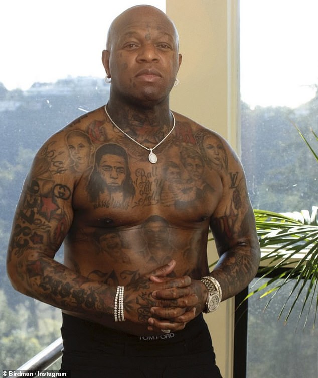 I don't have it: When Drusky posted the skit on Instagram, rapper Birdman jumped into his comments to warn him: 'Bro you still playing with real gangsta SMFH'