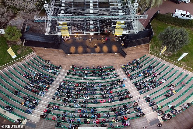 Venue: Bruno Mars played his first concert in Israel this Wednesday, singing to 63,000 fans in Tel Aviv's Yarkon Park, which was featured during Nurit Gatron's 2021 concert.