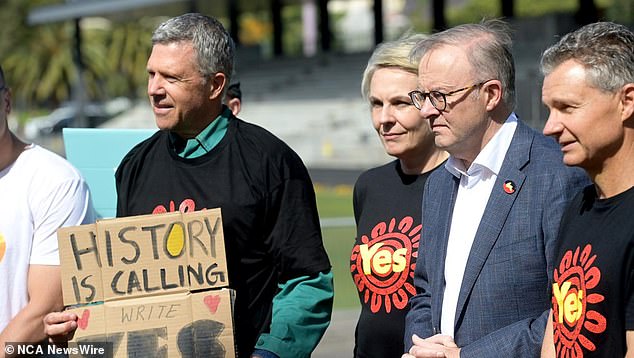 Mr Albanese reiterated that the government will not legislate the Voice if the referendum fails, saying it would be 'inappropriate'