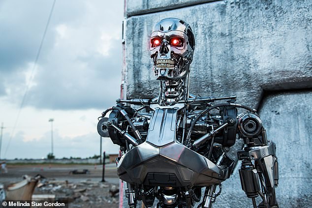 The T-600 is an artificial intelligence-powered machine that takes over the world in the popular Terminator series and features a combat endoskeleton made of titanium alloy, sometimes covered in synthetic latex.