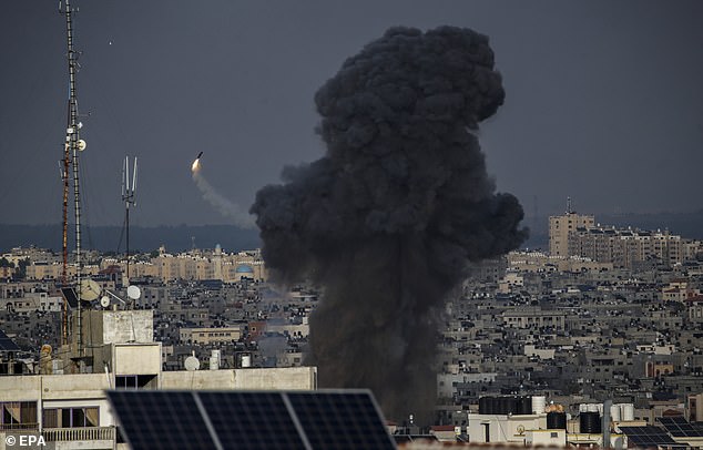 Rockets were fired from the Gaza Strip early Saturday in a surprise attack on Israel, which the Islamist movement Hamas claimed.