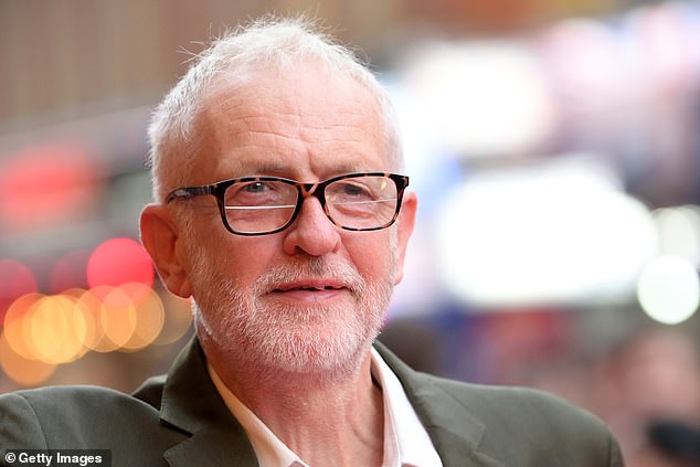 Former Labor leader Jeremy Corbyn (pictured) was accused of drawing an 'equivalence' between 'terrorists' and Israel.