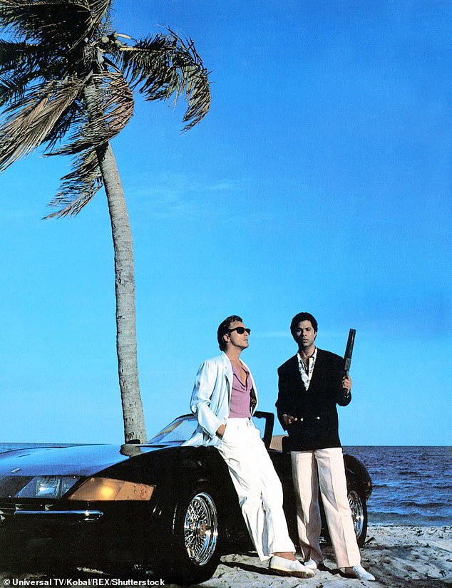 A very big hit: Don starred in Miami Vice with Philip Michael Thomas from 1984 to 1989