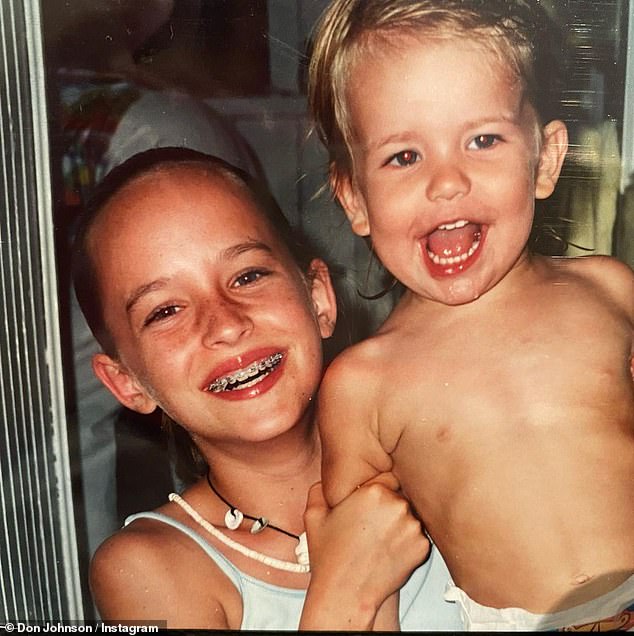 Don shared this photo of Dakota, left, and her sister Grace on Instagram