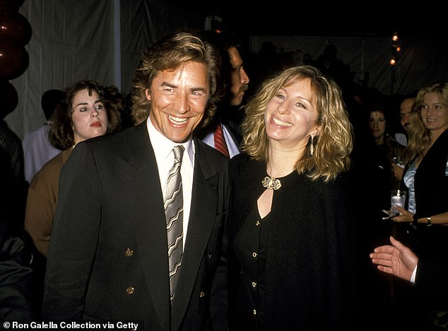 Golden couple: He was also briefly involved with singer Barbra Streisand