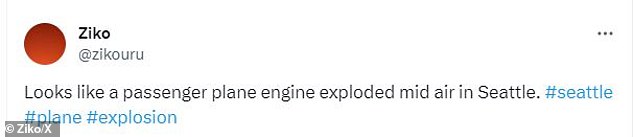 1696738846 892 Airplane over Seattle appears to be on fire causing panic