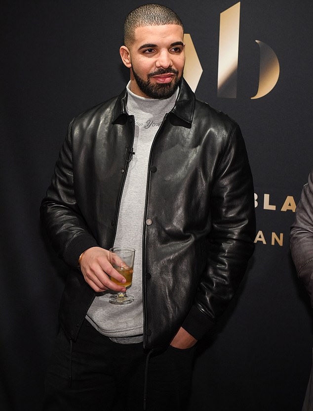 Attack: Drake insisted he's moved on and after a barrage of bile towards his ex, he quipped: 'And I've had a lot worse bitches than you TBH' (pictured in 2016)