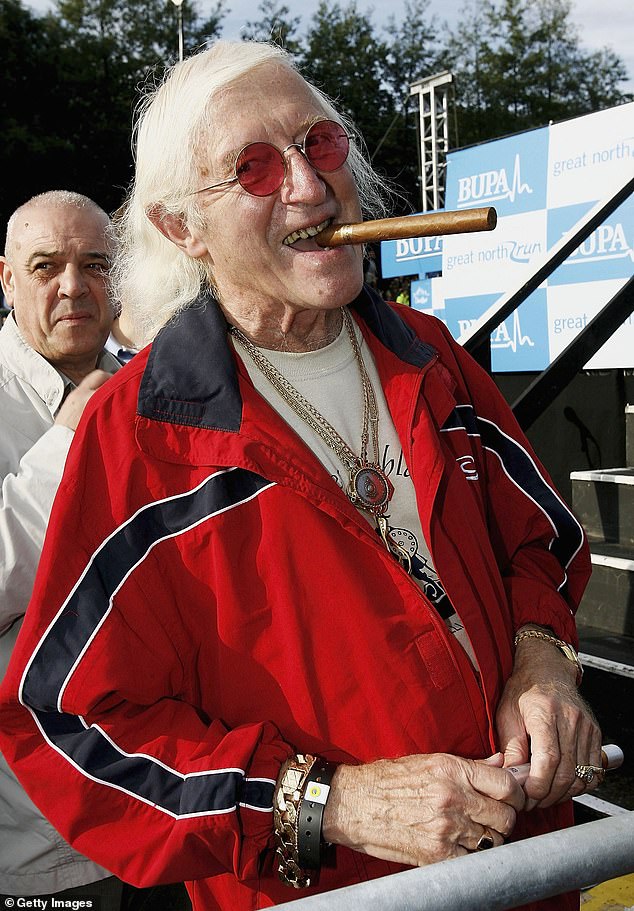 Savile prepares for the Bupa Great North Run in Newcastle on October 1, 2006