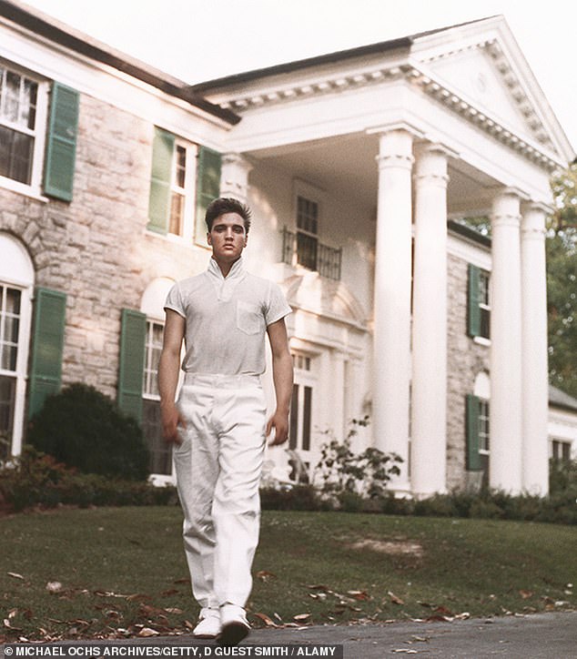 Elvis bought the huge property in 1957, the same year he recorded the iconic hits 