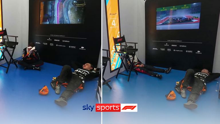 Max Verstappen, Oscar Piastri and Lando Norris compared notes in the recovery room after a grueling Qatar Grand Prix.