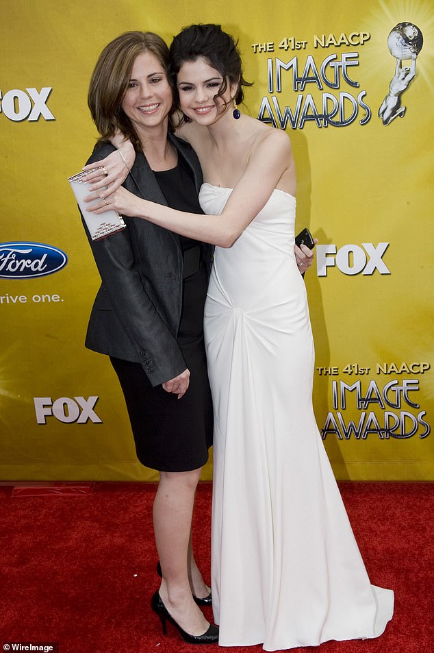 Gomez and mother (left) arrive at The Shrine Auditorium in 2010 in Los Angeles