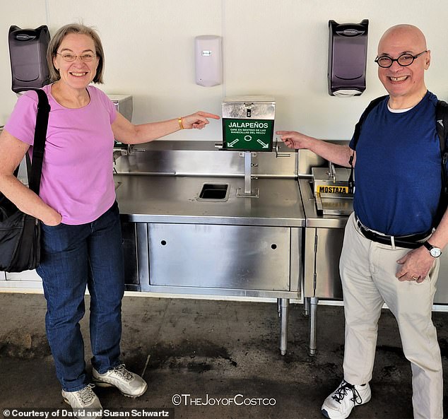 The couple - who pay $120 a year for a Costco Executive membership - declined to disclose how much the trip cost, adding that it was 'expensive but worth it'.  They are pictured in Xalapa, Mexico