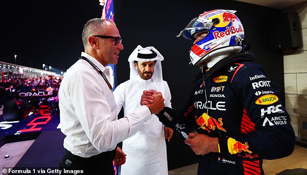 Verstappen was congratulated by Formula 1 CEO Stefano Domenicali after his title victory