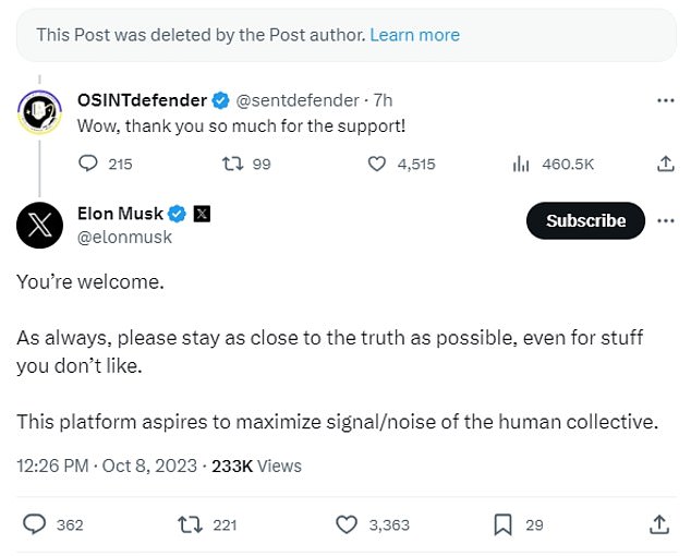 1696812509 416 Elon Musk deletes tweets promoting antisemitic and fake news accounts