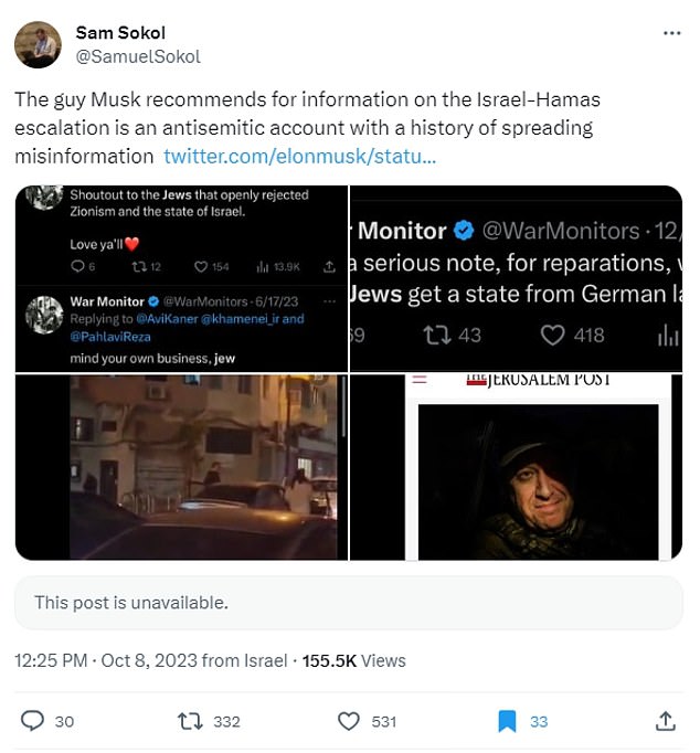 1696812514 767 Elon Musk deletes tweets promoting antisemitic and fake news accounts